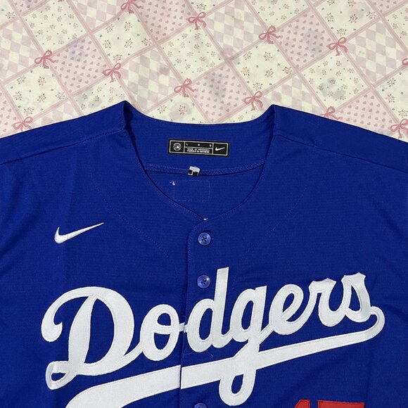 Los Angeles Dodgers #17 Shohei Ohtani Blue MLB Jersey - Picture 2 of 6